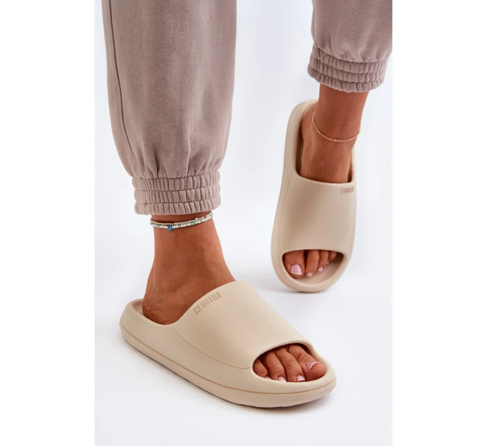 Lehké Dámské Sandály Big Star NN274A040 Béžové Lehké Dámské Sandály Big Star NN274A040 Béžové