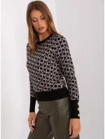 Jumper AT SW 2342.46P černý a béžový Jumper AT SW 2342.46P černý a béžový