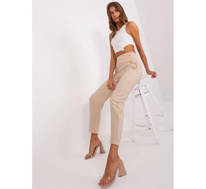 TW SP OB055 kalhoty.45 světle béžová
