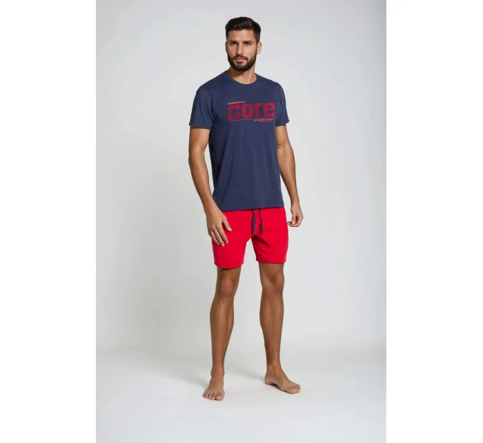 Pyžamo Oxford model 17584645 tmavě modrá a červená - Henderson