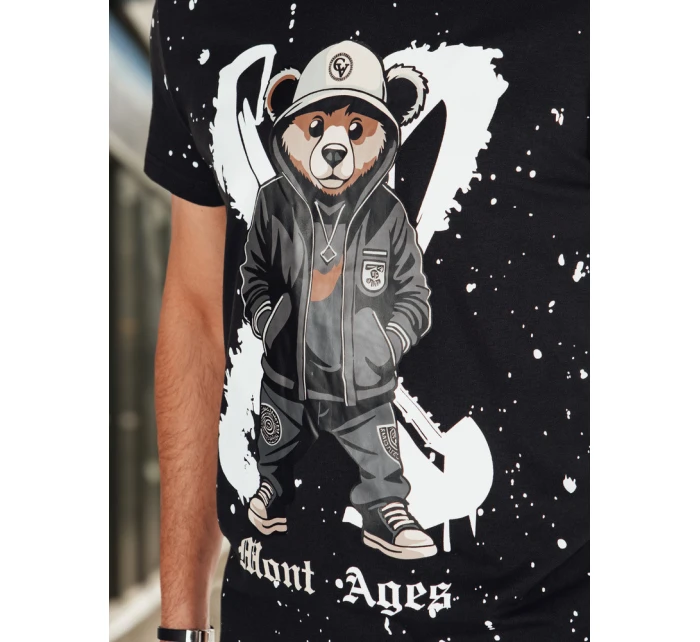 Pánské tričko s potiskem černé Dstreet model 21988529 - FashionStreet