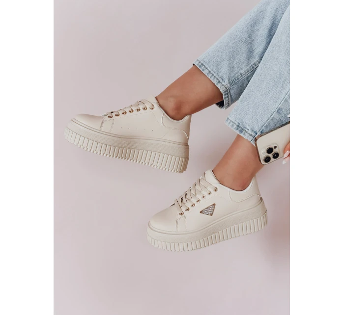 Dámské tenisky na platformě SNIKPIK beige FashionStreet ZY0927