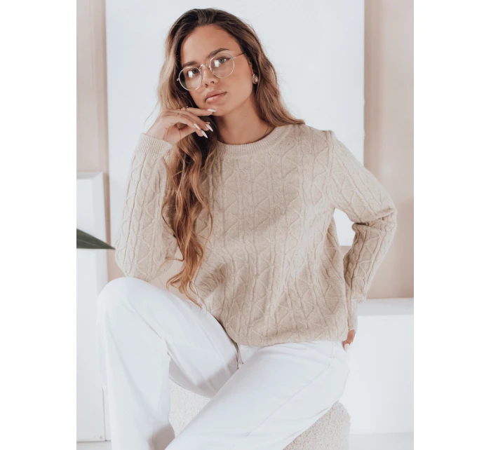 Dámský svetr BRAVINA beige FashionStreet MY2529