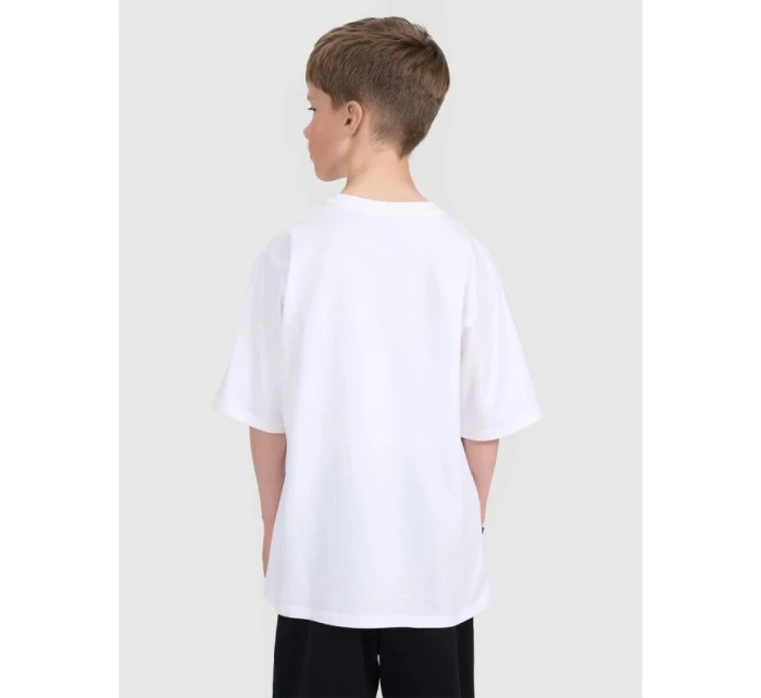 Chlapecké tričko oversize s potiskem 4F 4FJRAW25TTSHM3065-10S Chlapecké tričko oversize s potiskem 4F 4FJRAW25TTSHM3065-10S