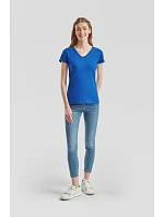 Fruit of the Loom Lady-Fit Valueweight V-Neck T Dámské tričko s výstřihem do V 16.1398 white Fruit of the Loom Lady-Fit Valueweight V-Neck T Dámské tričko s výstřihem do V 16.1398 white