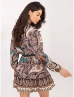 Šaty DHJ SK 15053.61 černá a béžová