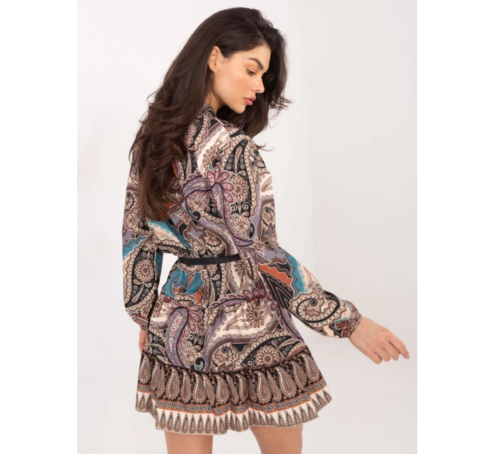 Šaty DHJ SK 15053.61 černá a béžová