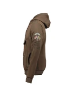 Pánská mikina Gymclass DB 054 M WW2487H/GN hnědá - Geografic Norway