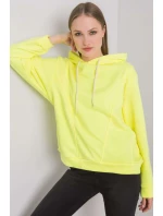 Dámská mikina Model EM-BL-ES-21-525.10 Fluo Yellow - Ex Moda Dámská mikina Model EM-BL-ES-21-525.10 Fluo Yellow - Ex Moda