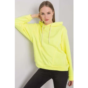 Dámská mikina Model EM-BL-ES-21-525.10 Fluo Yellow - Ex Moda Dámská mikina Model EM-BL-ES-21-525.10 Fluo Yellow - Ex Moda