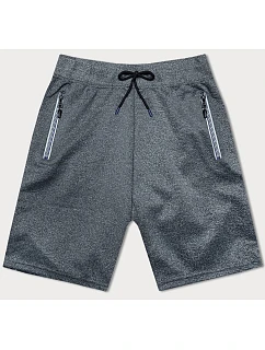 Tmavě šedé pánské sportovní kraťasy model 18612068 - J.STYLE