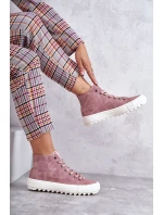 Dámské Tenisky Big Star Vysoké Zateplené Růžové model 21595916 - Big Star Shoes