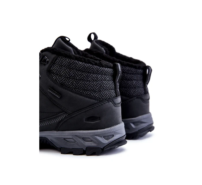 Pánské zateplené boty Trekingové boty Cross Jeans KK1R4022C Černe