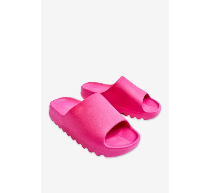 Módní pantofle na platformě Fuchsie Estella Módní pantofle na platformě Fuchsie Estella