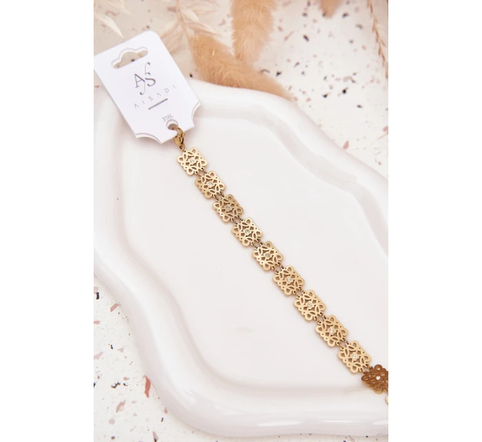 model 21776909 dámský náramek se zirkony chirurgická ocel zlatá - Boto model 21776909 dámský náramek se zirkony chirurgická ocel zlatá - Boto