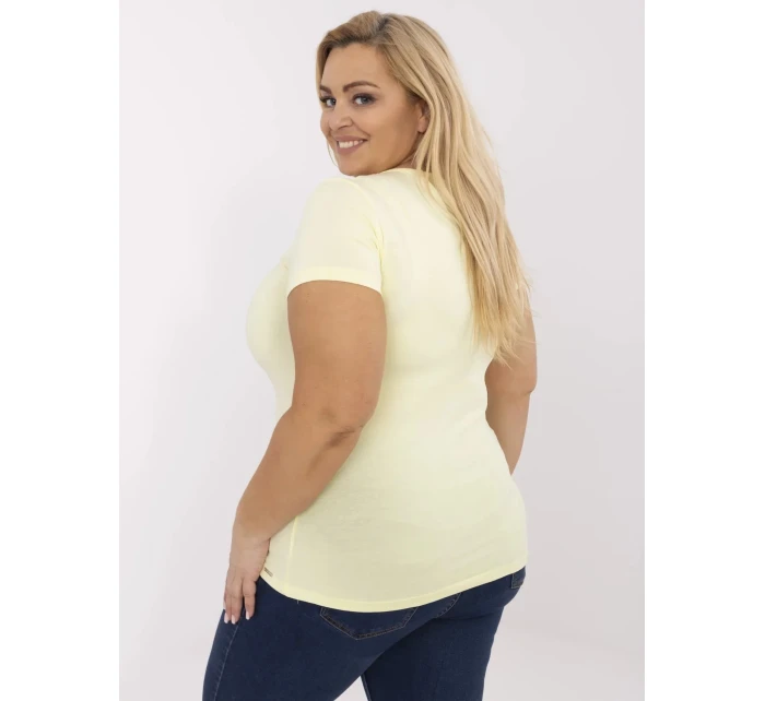 T shirt RV TS model 21072687 jasny żółty - FPrice