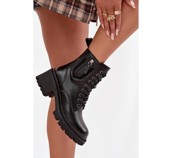 Dámské zateplené kotníkové boty Vinceza – černé Dámské zateplené kotníkové boty Vinceza – černé