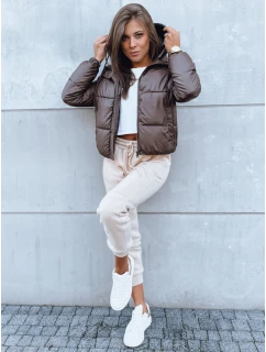 Dámská prošívaná bunda hnědá Dstreet model 21971044 - FashionStreet