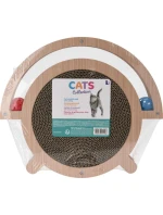 ŠKRABADLO PRO KOČKY INTERAKTIVNÍ HRAČKA DVA MÍČKY 39X33,5X4,5CM