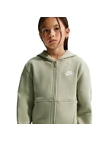 Dětská mikina Nike Sportswear Club Fleece světle zelená FD3004 304 Dětská mikina Nike Sportswear Club Fleece světle zelená FD3004 304