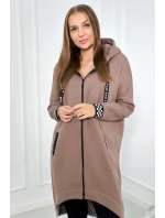 Mikina s kapucí na zip mocca Mikina s kapucí na zip mocca