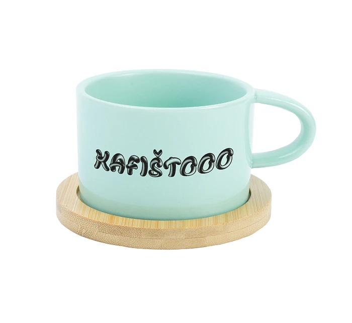 KAFIŠTOOO - mint hrníček makronka 200 ml KAFIŠTOOO - mint hrníček makronka 200 ml