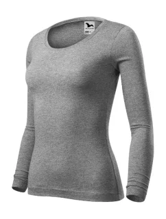 Fit-T LS triko dámské tmavě šedý melír