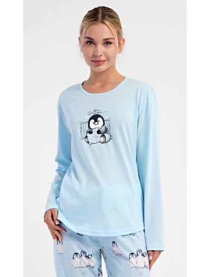 Dámské pyžamo dlouhé Tučňák Dámské pyžamo dlouhé Tučňák