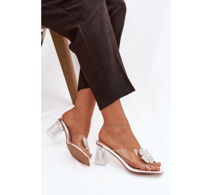 Klapky na podpatku model 225136 Step in style