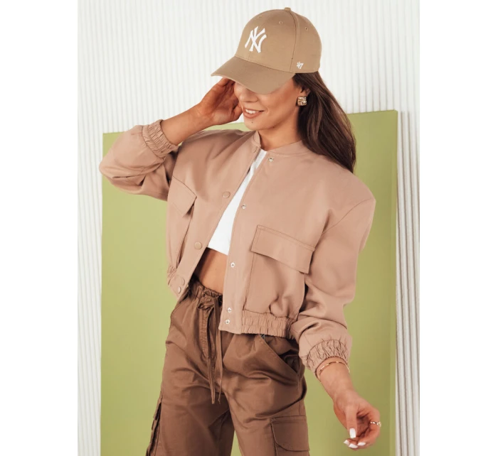 béžová dámská bunda typu bomber by Dstreet model 21975254 - FashionStreet