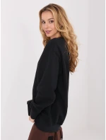 Bawełniana damska bluza basic Goodlookin czarna (A1047)