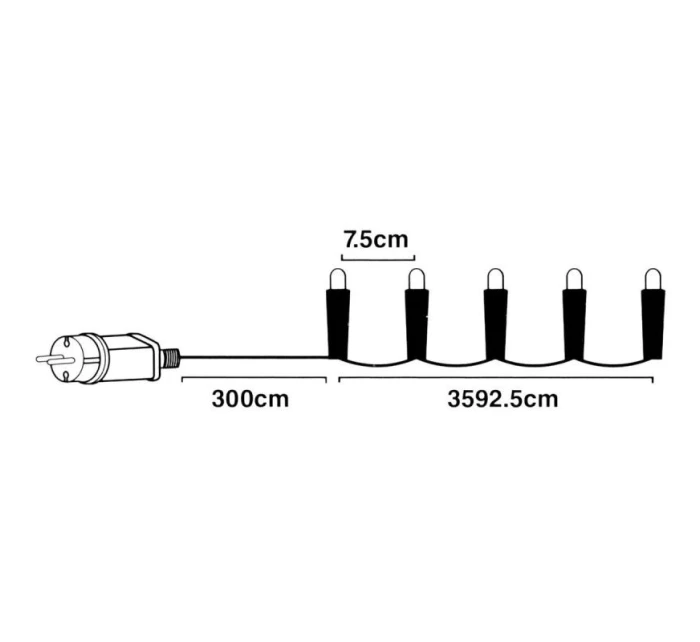 VÁNOČNÍ STROMEK SVĚTELNÝ ŘETĚZ 480 VEDL ČASOVAČ TEPLÁ BÍLÁ PRŮHLEDNÝ DRÁT