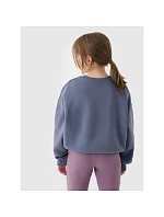 Dívčí mikina bez kapuce 4F 4FJRSS24TSWSF1331-32S