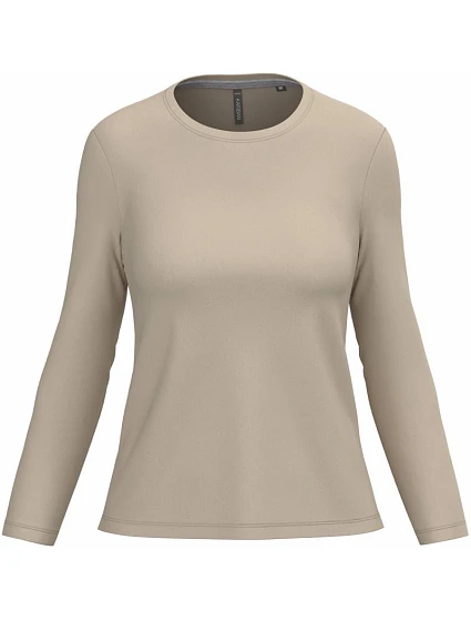 Kariban K 383 Dámské tričko s dlouhým rukávem 20.K383 light sand Kariban K 383 Dámské tričko s dlouhým rukávem 20.K383 light sand