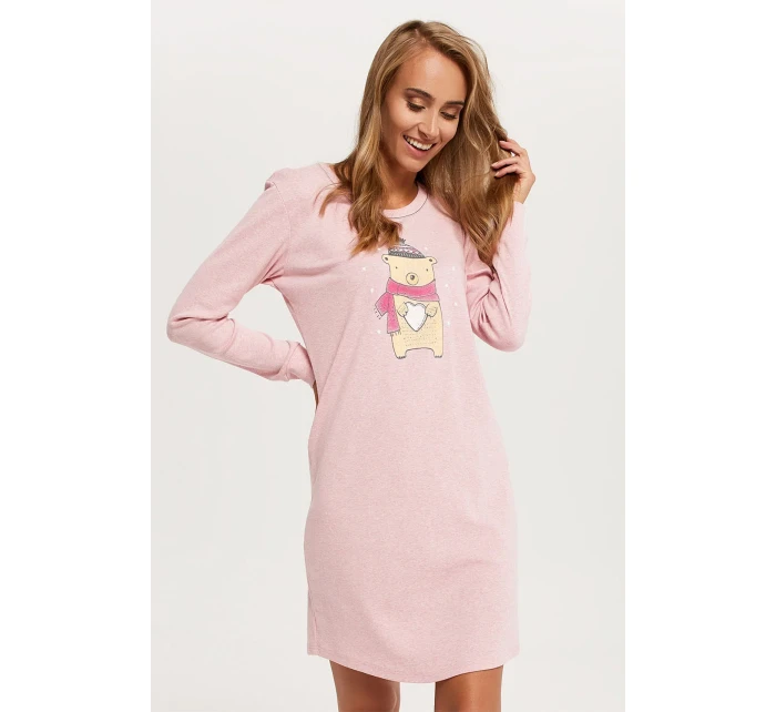 Italian Fashion Baula long barva: melanžově růžová