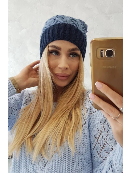 Bibiana fleecová čepice K264 navy blue+jeans Bibiana fleecová čepice K264 navy blue+jeans