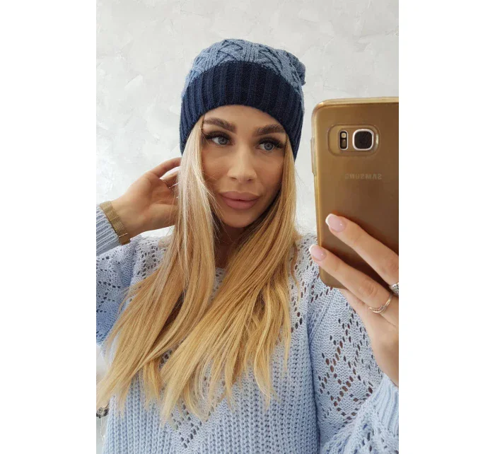 Bibiana fleecová čepice K264 navy blue+jeans Bibiana fleecová čepice K264 navy blue+jeans