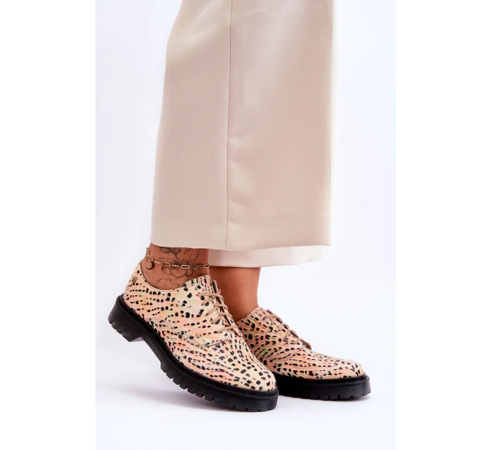 Dámské Kožené Boty Maciejka 04087-18 Oranžová a černá
