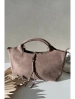 Taška z eko semiše Taupe Ivonira