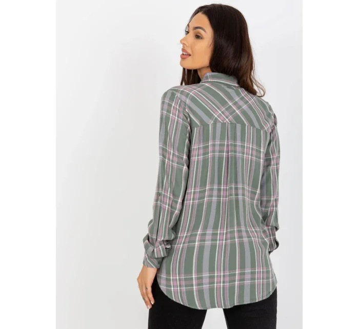 Halenka D70039Z11082A khaki barva