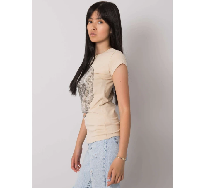 T košile EM TS ES 21 532.18 béžová