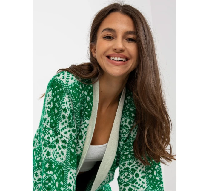 Dámský svetr LC SW model 17655253 bílý zelený - FPrice