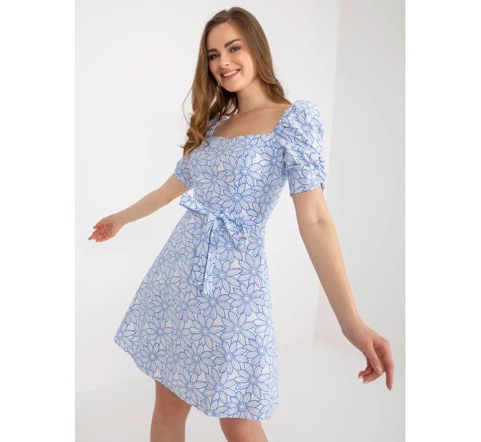 LK SK 509002 šaty.03P bílá a modrá