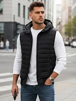 Pánská černá vesta FashionStreet TX4235
