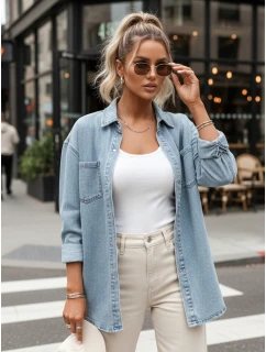 Dámská džínová košile oversize modrá Dstreet model 21985421 - FashionStreet