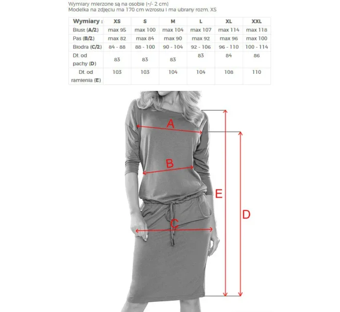 Dámské červené sportovní puntíkované šaty se zavazováním a kapsičkami model 7243926 Dámské červené sportovní puntíkované šaty se zavazováním a kapsičkami model 7243926