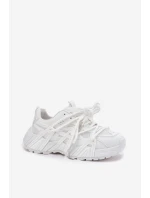 Dámské Tenisky S Dvojitou Šňůrkou Bílé Onivetta