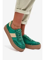 Dámské semišové tenisky Big Star model 22039990 Zelené - Big Star Shoes