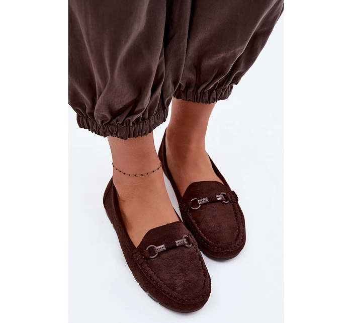 Dámské mokasiny Ploché Čokoládové Olisa