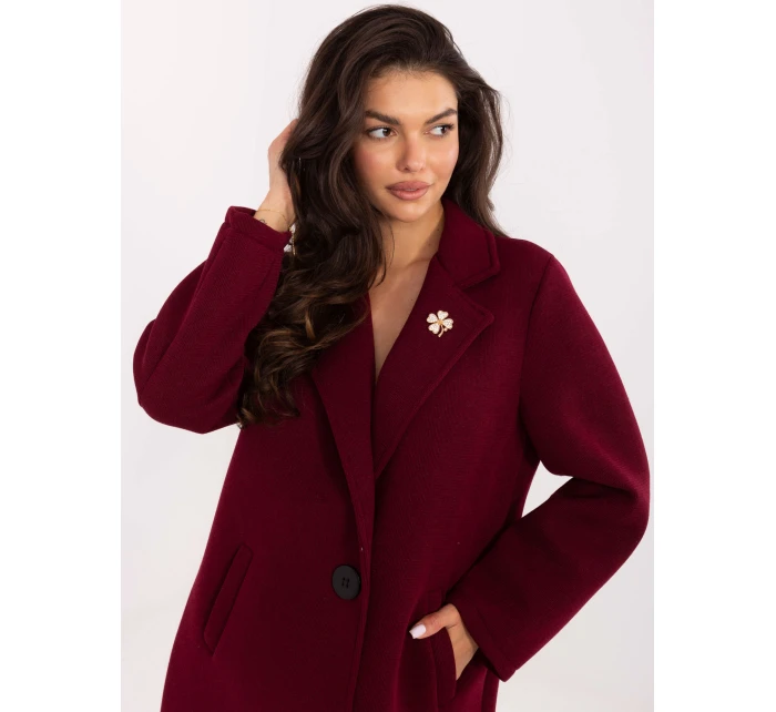 Płaszcz IT PL model 21393038 bordowy - FPrice